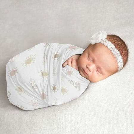 UPC: 0846480088615 | Sweet Jojo Designs Boho Desert Sun Baby Girl Swaddle Blanket Jersey Stretch Knit Newborn Infant Receiving Security – Blush Pink Mauve Gold Taupe Bohemian Watercolor Mountains Southwest Nature Outdoors