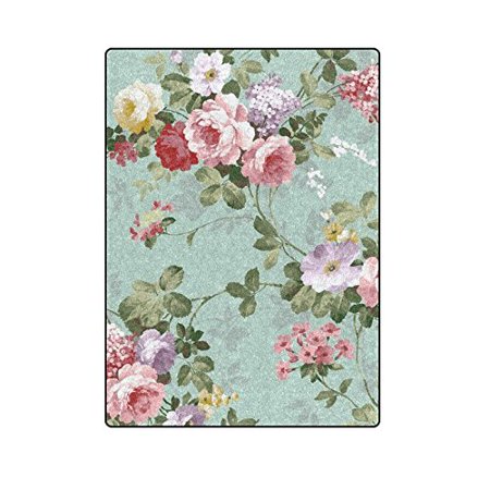 Coral Fleece Blanket Throw Flower or Butterfly Luxury Sofa ...