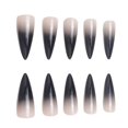 thumbnail image 3 of 24 Pcs Manucure Longue Pointue d'Halloween Manucure Dégradée Patchs de Manucure Finis Simples et Résistants à l'Usure, 3 of 5