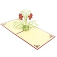 thumbnail image 1 of WRITWAA 2Pcs 5.9 x 5.9 Inch Daffodil Up Cards for Fathers Day Greetings Handmade Floral, 1 of 4
