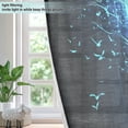 thumbnail image 4 of Yayeee Window Curtains Light Filtering 63"x52" Grommet Panel Pair Home Living Room Decor, Blue Tree, 4 of 7