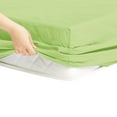 thumbnail image 3 of The Great American Store- 1800 Series 100% Authentic Microfiber Pack of 4 Fitted Sheet / Bottom Sheet 15 Inch Deep Pocket (Solid Sage, Queen) - ALL ROUND ELASTIC FOR PERFECT FIT, 3 of 6