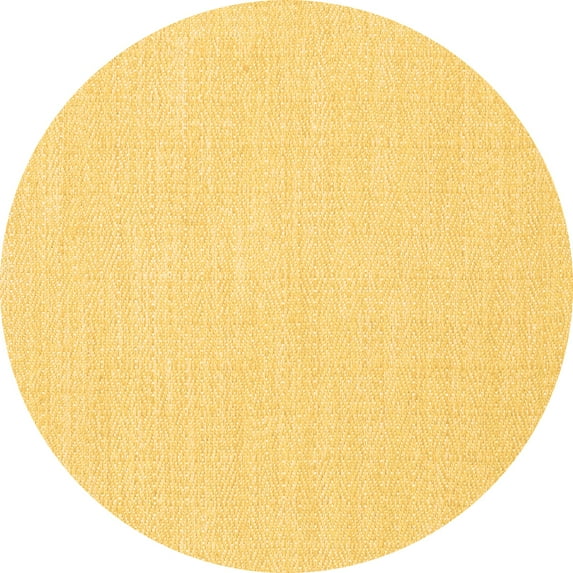 Ahgly Company Indoor Round Abstract Brown Contemporary Area Rugs, 5' Round
