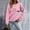 Pink, variant on Tawop Sweatshirts Pullovers Tops for Women Womens Sweatshirts Crew Neck Long Sleeve Graphic Beige S