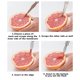 thumbnail image 5 of Pela naranjas y abre frutas de acero inoxidable | Herramienta separadora de pulpa de fruta | Mango ergonómico | Fácil limpieza, apto para lavavajillas | Compatible con naranjas y pomelos | 22 cm | 1, 5 of 9