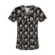 thumbnail image 1 of Ropa elástica para enfermeras, clínica dental, cuello en V, ropa quirúrgica, ropa de trabajo para hospitales, mascotas, Navidad, camiseta de manga corta para mujer, 1 of 5