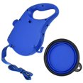 thumbnail image 5 of Correa multifunción para perros con dispensador de agua y comida, cuerda de tracción para perros, correa extensible 3 en 1, cuerdas de alambre fuertes, correa para perros, color azul, 5 of 5