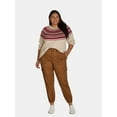 thumbnail image 2 of Terra & Sky Women's Plus Size Cargo Jogger Pants, 28” Inseam, Sizes 16W-26W, 2 of 4
