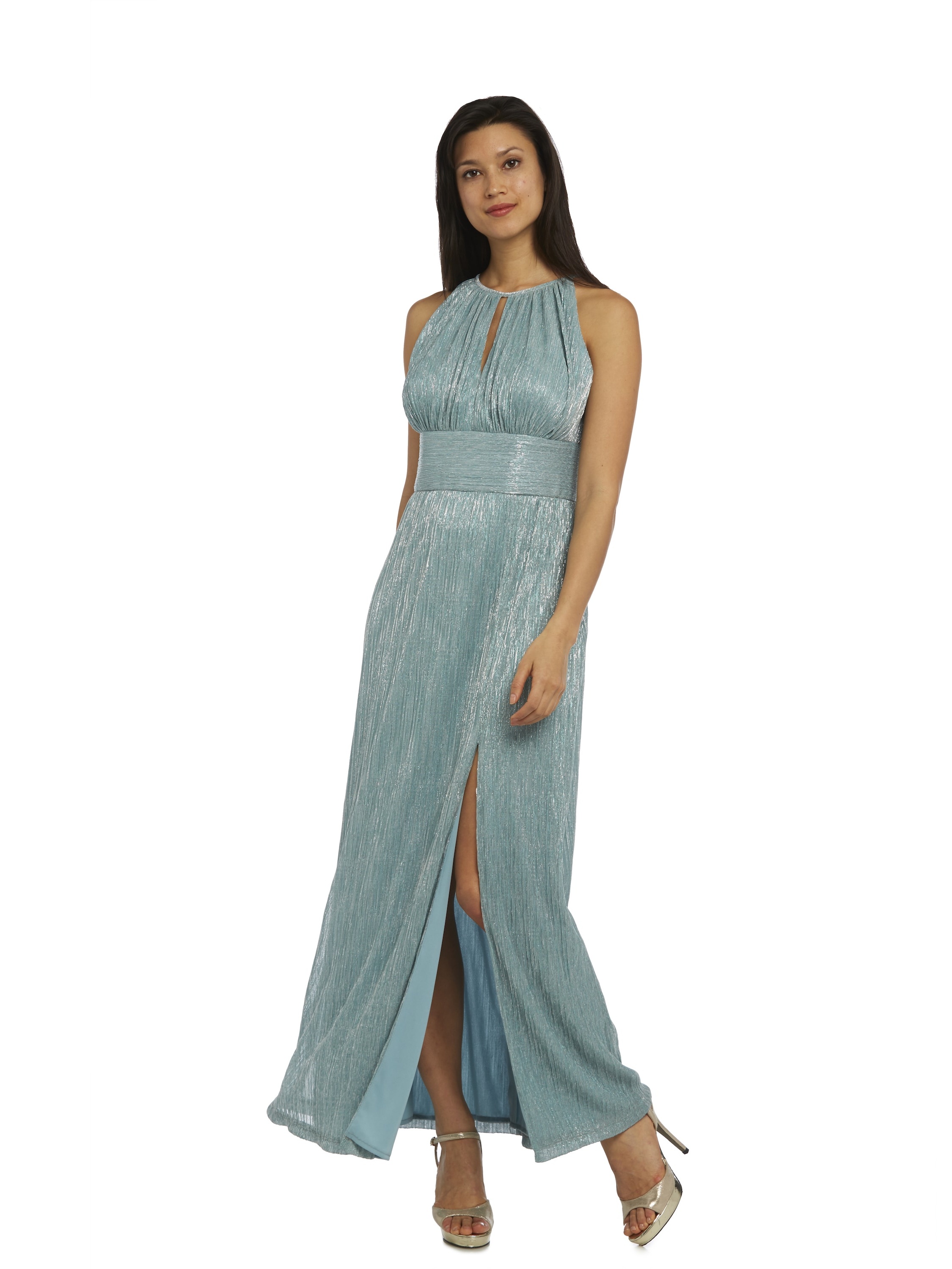 R\u0026M Richards Womens Halter Metallic 