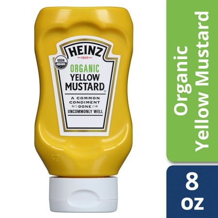 Mild Yellow Mustard - (3 Pack) Heinz Organic Yellow Mustard, 8 oz Bottle