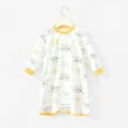 thumbnail image 2 of FINALGANG Boys Kids Cartoon Prints Homewear Long Sleeve Crewneck Loose Fit Nightgown With Contrast Hem For Casual Home Relaxation Lovely Outfits, 2 of 4