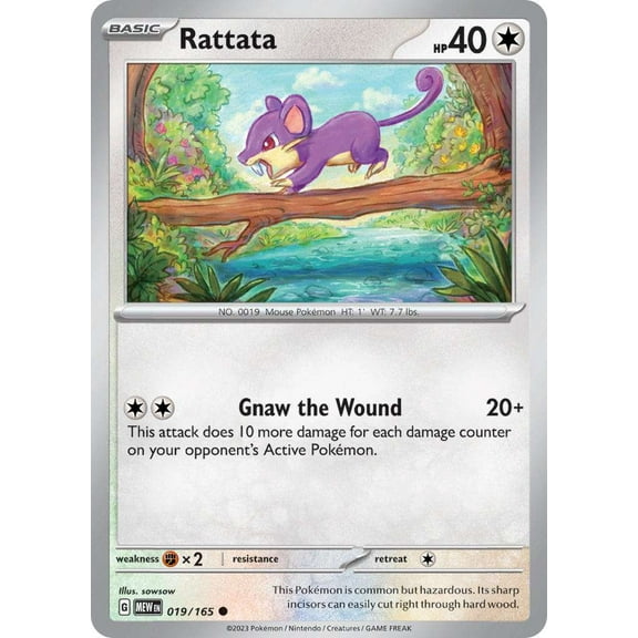 Pokemon Scarlet & Violet 151 Common Rattata #19