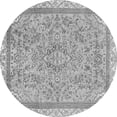 thumbnail image 1 of Ahgly Company Indoor Round Abstract Gray Modern Area Rugs, 3' Round, 1 of 4