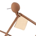 thumbnail image 4 of Pendientes Geométricos Fernando Colgantes Chapado Simple para Día de San Valentín Beige, 4 of 5
