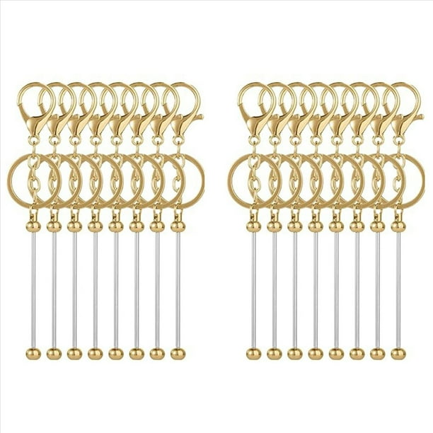 16 Piezas de Barras de con Cuentas, Espacios en con Cuentas, Kit de de Barra de Cuentas DIY, Accesorios de DIY para Mujeres y Hombres DIY B