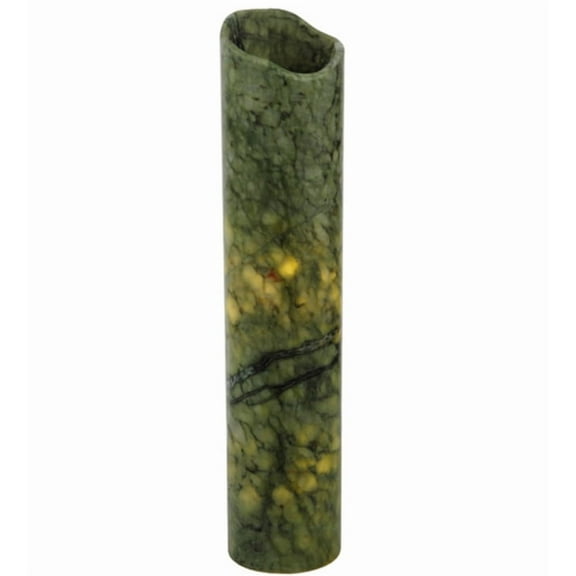 Meyda Tiffany 123467 Dark Green 3.4" W X 16" H Jadestone Dark Green Uneven Top Candle