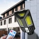 thumbnail image 4 of Foco Solar De Seguridad Con Sensor De Movimiento Para Exteriores, Alimentado Por Energía Solar, Resistente Al Agua IP65, 3 Modos De Iluminación, Control Remoto, Ideal Para Jardín, Valla, 4 of 9