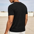 thumbnail image 6 of Aofany Summer T Shirt Men Solid Color Short Sleeve T-Shirts Casual V-Neck Big and Tall Mens Pullover Shirts, 6 of 6