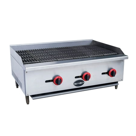 

Heavy Duty Commercial Stainless Steel 36 Gas Charbroiler