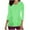 Green, variant on Aofany Women's Scrubs Tops Print 3/4 Sleeve Shirts Dressy V-Neck Healthcare Top Medical Workwear Tee with Pockets