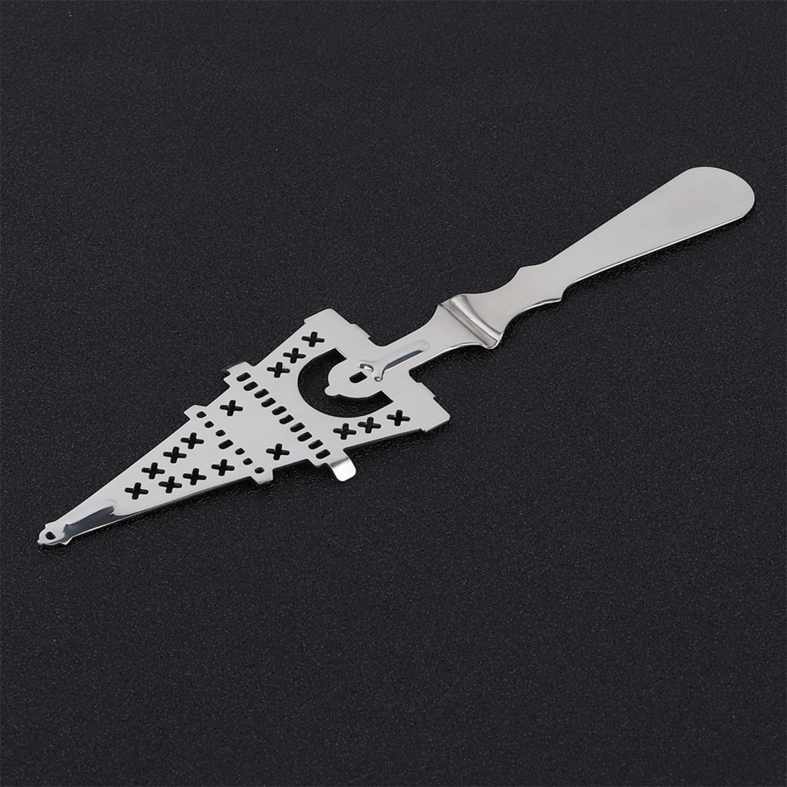 1pc Spoon，stainless Steel Absinthe Spoon Drinking Filter Spoon304 Stainless Steel Unique Design Cocktail Bar Glass Cup Drinking Filter Wormwood Spoon 01 