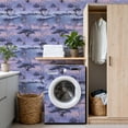 thumbnail image 4 of Peel and Stick Wallpaper Winter Japanese Garden Snow Frozen Pond Lanterns Glow Wall Paper 17.7in x 9.8ft Self Adhesive Waterproof Removable Boho Contact Paper for Bedroom Bathroom Shelves Cabinet, 4 of 8