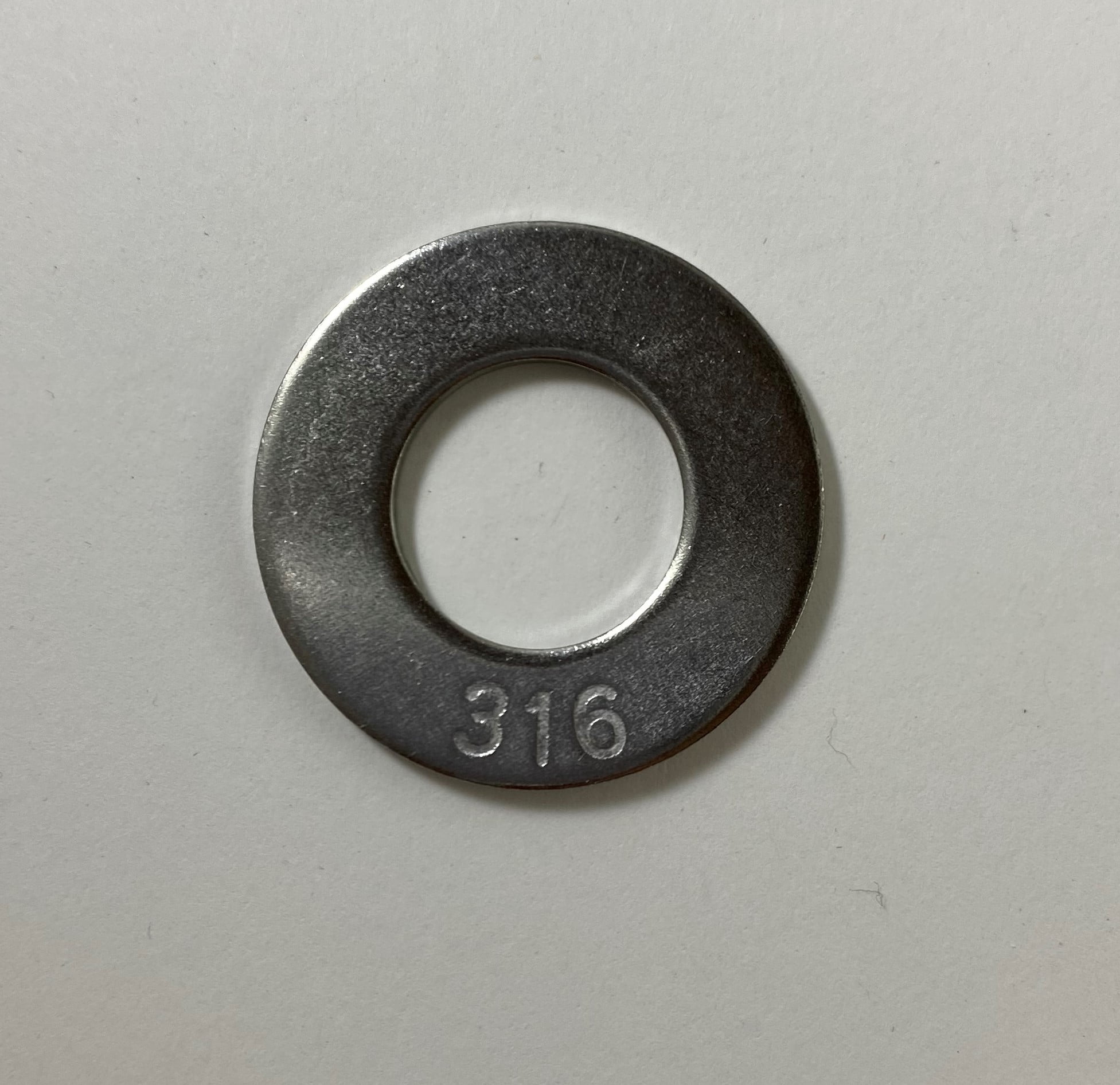 100 Pieces Stainless Steel 316 SAE 5/8" Flat Washer OD 1 5/16"
