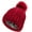 Wine, variant on CoCopeaunts Knitted Hat For Women Cap With Faux Knit Winter Womens Warm Hats Pom Baseball Caps Hat Winter Beanie hats For Women