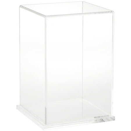 Plymor Clear Acrylic Display Case with Clear Base, 6" W x 6" D x 9" H
