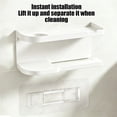thumbnail image 5 of Toilet Paper Holder, Wall Mounted Tissue Holder, Bathroom Organizer Shelf, Toilet Paper Stand, Multifunction Tissue Rack, Bathroom Storage Shelf, Toilet Roll Holder, 5 of 6