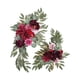 thumbnail image 1 of 2x Corona artificial para boda, arco colgante de flores falsas para puerta, hojas verdes estilo E, 1 of 9
