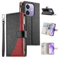 thumbnail image 1 of Funda cartera GANGXUN para OPPO A40 5G , cuero PU con tarjetero, cremallera, correa de mano, soporte y protección 379°, 1 of 6