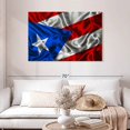 thumbnail image 2 of Elephant Stock Puerto Rico Flag Wall Art - Horizontal Canvas Wall Art - Living Room Wall Decor - Flags Canvas - Blue And Red Decor - 45" x 30", 2 of 8