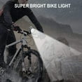 thumbnail image 4 of Luces para bicicleta, 6000 lúmenes, 5 LED, luz delantera impermeable para bicicleta de montaña con batería recargable de 6400 mAh, 3 modos de luz delantera, 4 of 5