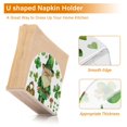thumbnail image 4 of Napkin Holder for Table Shamrock Gnome Green Heart Acrylic Clear Tissue Dispenser Stand Kitchen Dining Bar Tabletop Picnic Restaurant Decor, 4 of 9