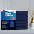 thumbnail image 2 of SupremePlus Premium Soft 16 x 27 in 100% Ring Spun Cotton Hand Towels, Navy Blue 6 Count, 2 of 7