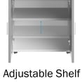 thumbnail image 5 of Lavish Home Rolling Microwave Stand - Kitchen Storage Cart, White and Gray, 5 of 8