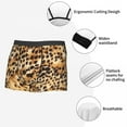 thumbnail image 7 of Male Fashion Leopard Underwear Faux Animal Fur Leather Texture Boxer Briefs Stretch Shorts Panties Underpants, 7 of 7