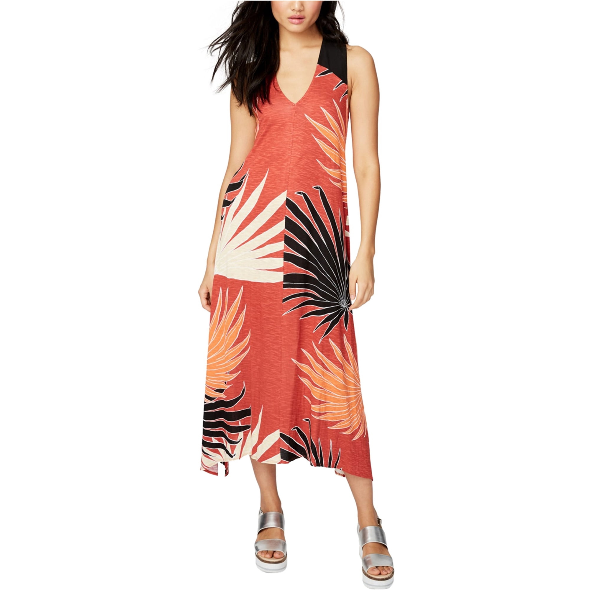 Rachel Rachel Womens Cross Back Maxi Dress