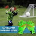 thumbnail image 3 of Guantes de portero para niños Guantes de portero de PU elásticos ajustables para deportes al aire libre Hugtrwg Para estrenar, 3 of 8