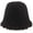Black, variant on CoCopeaunts Women's Bucket Hat Pure Color Knitting Hat Raw Edges Brim Foldable Fashion Comfy Festival Dress up Daily Accessory