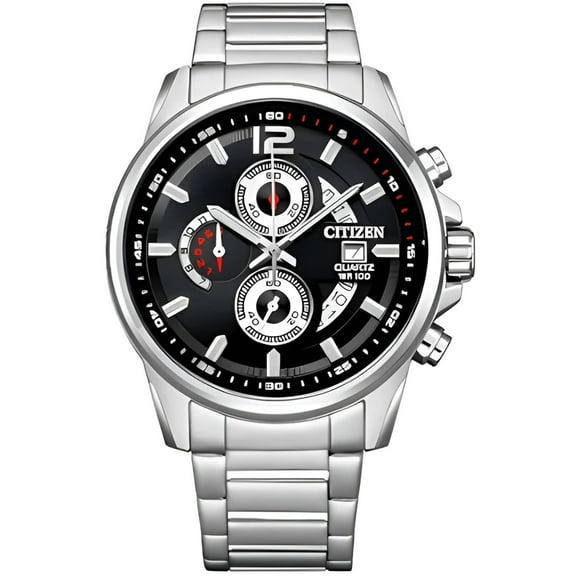 Citizen Chronograph Quartz Black Dial Men's Watch AN3690-56E