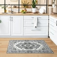 thumbnail image 3 of Wondo 2x3 Feet Indoor/Outdoor Door Mat - Machine Washable Non-Slip Low Pile Rug, Vintage Gray Entrance Carpet for Entryway Porch Bathroom Kitchen Bedroom Laundry, 3 of 8