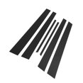 thumbnail image 1 of Ofertas Únicas 6 Pcs Moldura de Ventana de Pilar de Puerta para Mitsubishi Lancer 2002-2007 Cubierta Exterior de Puerta Izquierda Derecha Antirayaduras Pegatina de Pilar Posts Negro, 1 of 8
