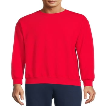 Athletic Works Men's Fleece Crewneck Sweatshirt, Sizes S-4XL