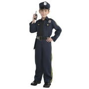 COSTUMES USA Amscan Police Officer Boys Halloween Costume; Large; Blue