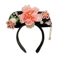 thumbnail image 2 of Tocado chino de flores Hanfu, aro para el pelo para mujeres, niñas y niños, diadema china Qing para vacaciones, cumpleaños, fiesta de boda Estilo C, 2 of 7
