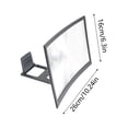thumbnail image 3 of Oliegs Heated Blanket Curved Mobile Screen Magnifier With Stand Holder Phone Screen Amplifier For Clear Video Viewing Portable Cellphone Enlarger Compatible With All Smartphones Chocolate, 3 of 5
