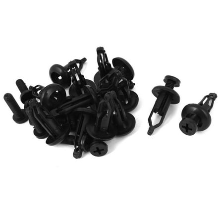 13Pcs 10mm Dia Plastic Replacement Car Bumpers Rivets Fasteners Clips