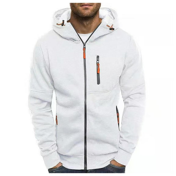 Aayomet Hoodies For Men Mens Hoodies Contrast Color Pullover Long Sleeve Cozy Sport Outwear Regular Fit with Pockets